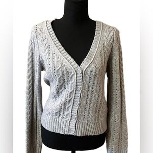American Eagle Outfitters Gray Medium Cardigan